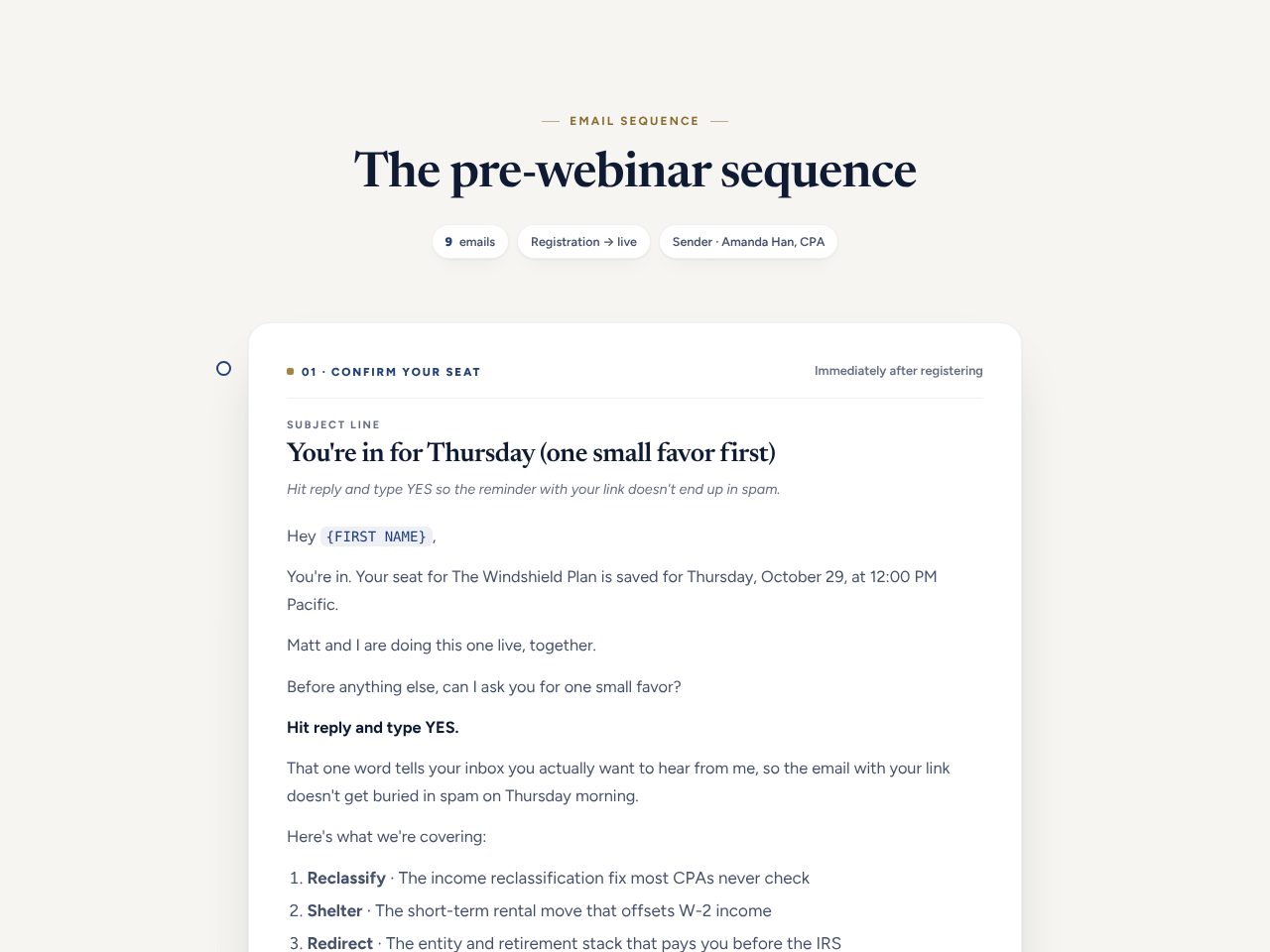 Pre-webinar preview